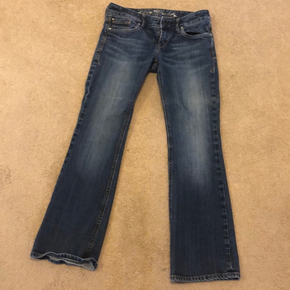 Express Women's Dark Blue Bootcut Jeans